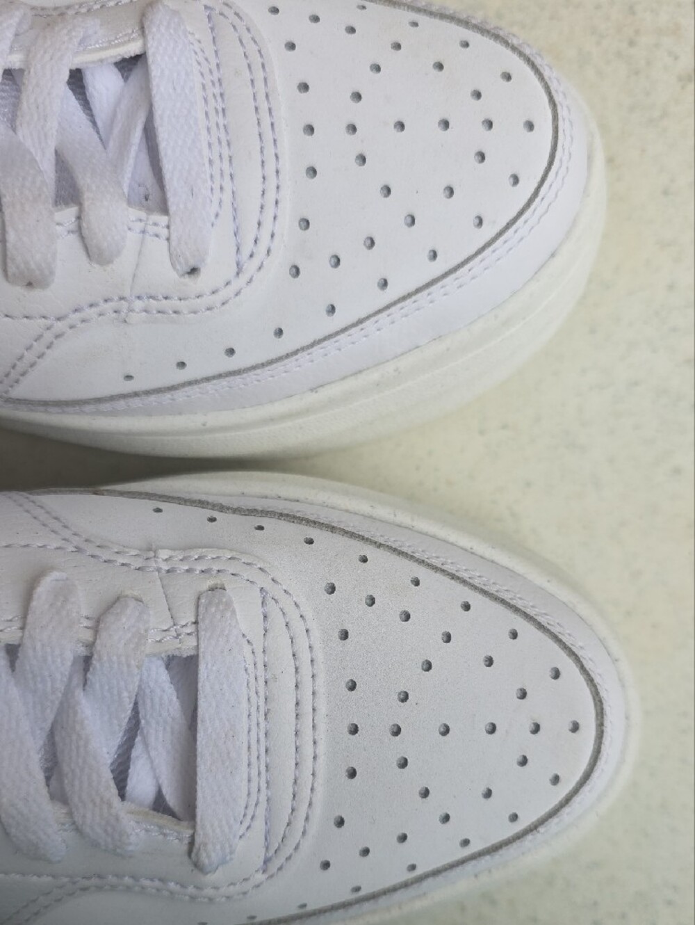 Nike Court Vision Alta Platform Sneakers White Pink Women's Size 9.5 - Picture 8 of 15